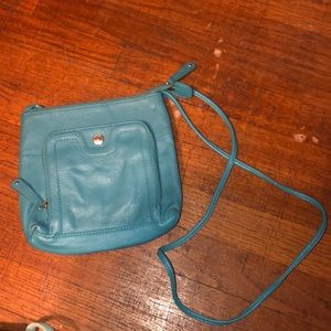 teal crossbody purse